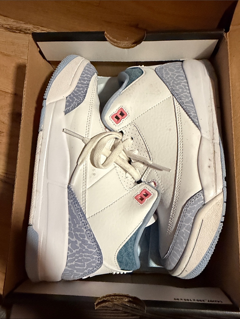 Jordan Kids White and Light Gray Sneakers with Pink Accents